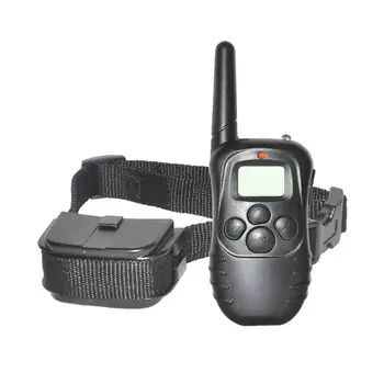

300m Electric Dog Training Collar Pet Remote Control Waterproof Rechargeable with LCD Display for All Size Shock Vibration Sound