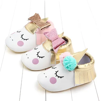 

Baby Girls Shoes Animal Pattern Baby Shoes Anti-slip Toddler Crib First Walkers 0-18 Months