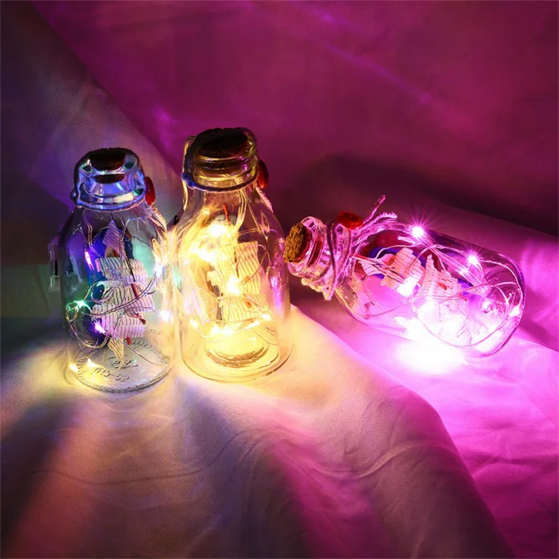 Светильник-гирлянда с подсветкой в виде бутылки s, Ночной светильник, парусная лодка, коробка, медный провод, светильник, деревянная база