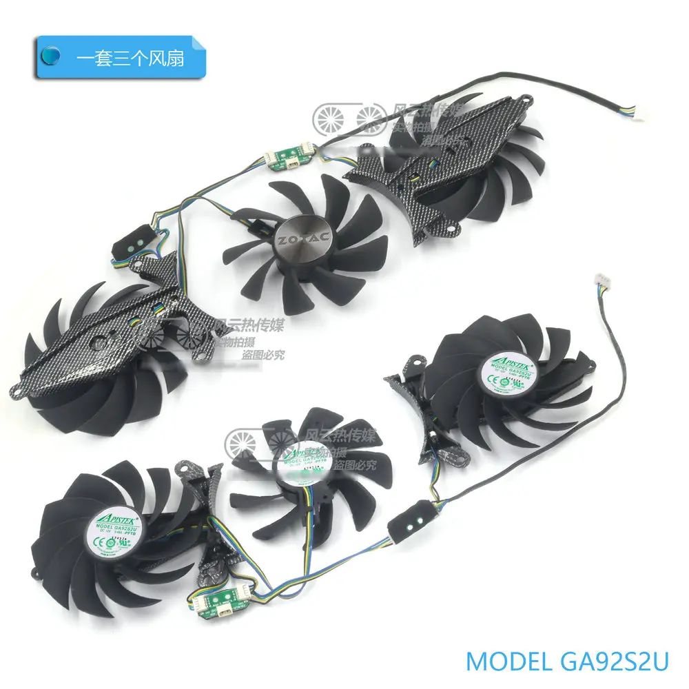 Для ZOTAC GTX1080 GTX1070Ti GTX1070 GTX1060 плюс Видеокарта кулер вентилятор
