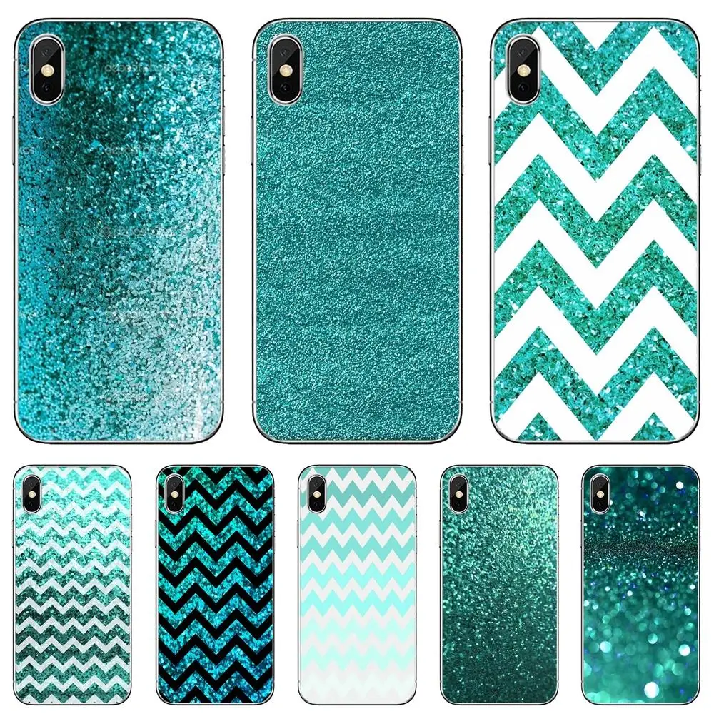 Для Huawei P30 P40 P20 P7 P8 P9 P10 Lite Plus Pro 2015 2016 2017 Mini Aqua-серебристый-зеленый-мятный-блестящий
