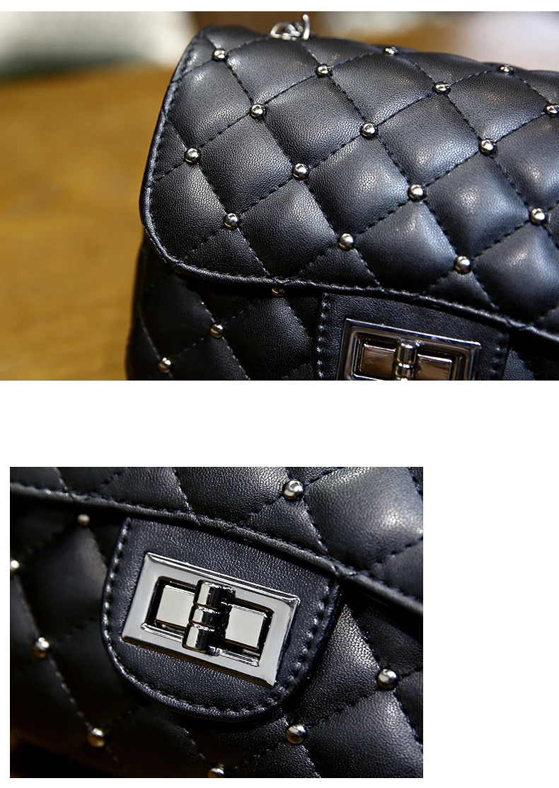 Тренд сумки маленький аромат цепь из ромбов мода плечо диагональ пакет мини сумка ZF10175