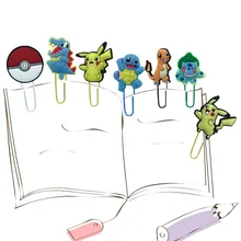 25 шт. аниме закладки для детская бумага зажимы для учительницы офисные школьные канцелярские принадлежности Милый Пикачу держатель страницы Рождественский подарок