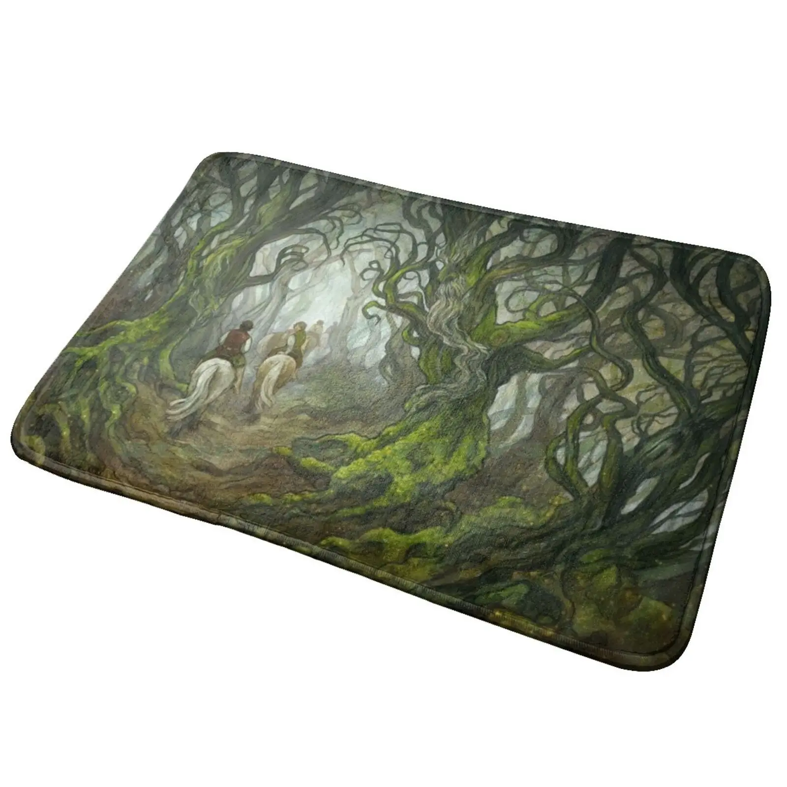 The Old Forest (Senza Bordi) Tappetino Da Bagno Tappetino Da Bagno Tappeto The Old Forest Old Man Salice Muschio Fangorn Barba D'Albero Legni