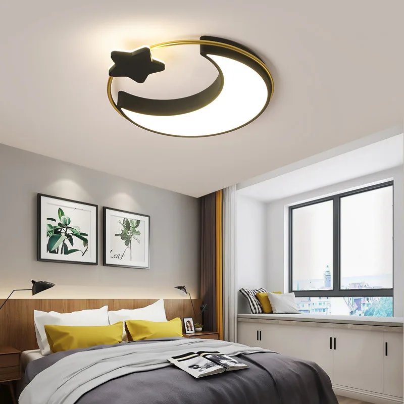 

Northern European Children's Room Ceiling Lamp Simple Modern Star Lamp Led Creative Bedroom Lamp Cartoon Star Moon Room Lamp