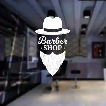 

Barbershop Sticker Bread Decal Customized Vinyl Wall Art Decor Windows Decoration Haircut Shavers Glass Barber Shop Decals