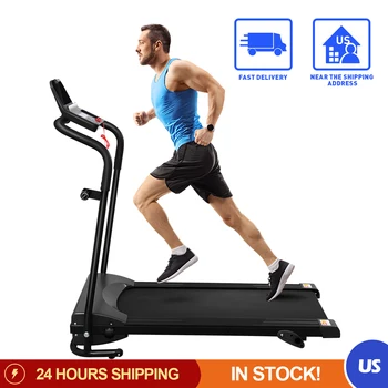 

Adjustment Folding Treadmill Electric Motorized Power Running Fitness Machine Heavy Duty Construction LED Display