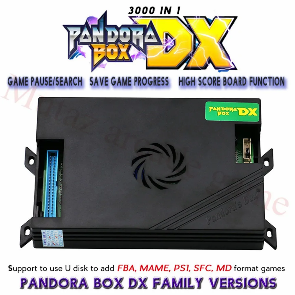 Последние Pandora DX 3000 в 1 Семья домашней версии с 34 шт. 3D игры Поддержка 3/4 плеер
