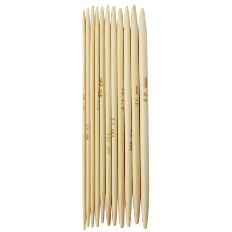 11 комплектов 4," бамбуковые вязаные перчатки спицы 2,0-5,0 мм США 0-8