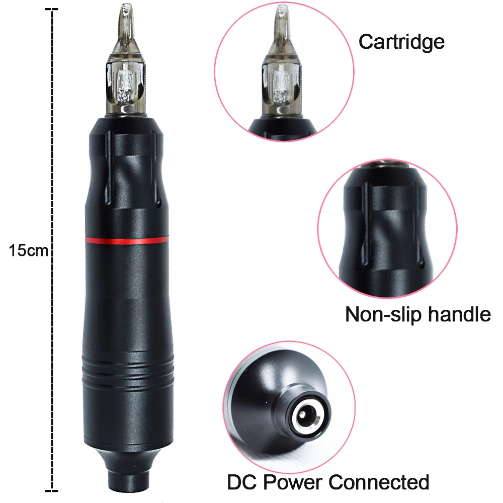 Tattoo Permanent Makeup Rotary Pen Machine Kit with Mini Power Pedal for Professional Tattoo Studio image 3