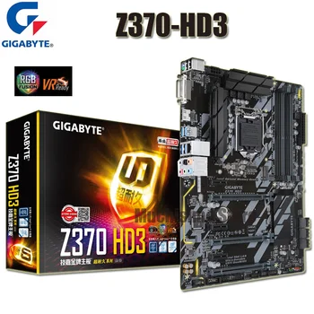 

LGA 1151 Gigabyte Z370 HD3 Motherboard i7 i5 i3 DDR4 64GB PCI-E 3.0 M.2 SATA III DVI Desktop Z370 Placa-Mãe 1151 USB3.1 ATX