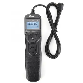 

Shoot RS-60E3 Black Precise Time Shutter Cable Release Automatic Timer Remote Control for Canon 650D/600D/700D/750D/1100D/1000D