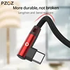 PZOZ 90 degree Cable usb Type c Micro usb Type C Fast Charging Microusb Type-C Charger for xiaomi redmi note 9s 8 pro usb-c data ► Photo 3/6