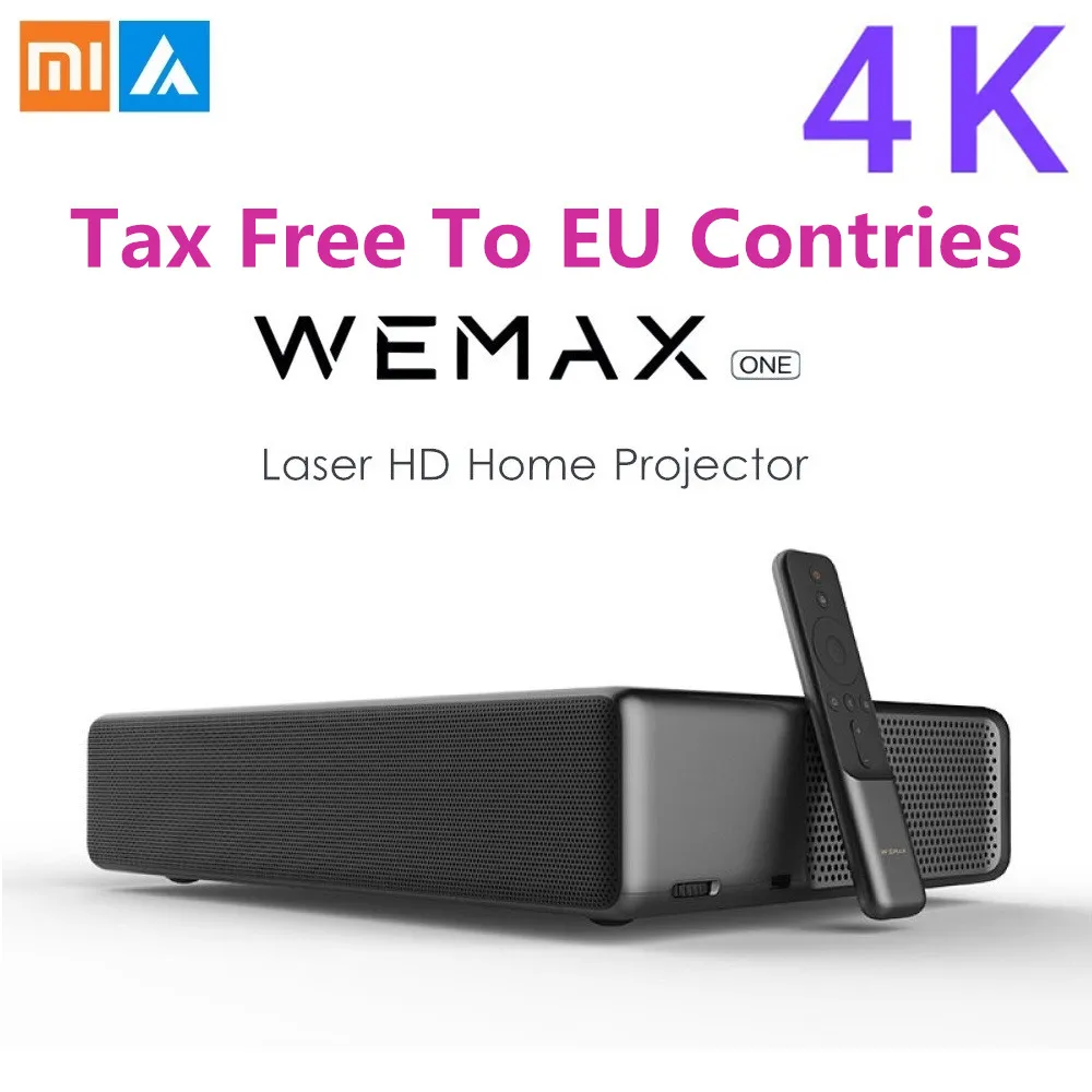 Xiaomi Mi 4k лазерный проектор WEMAX ONE ALPD 5000 люмен лазерный проектор Голосовое управление домашний кинотеатр 150 дюймов проектор