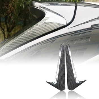 

Car Carbon Fiber Rear Spoiler Wing Side Beveled Window Cover Side Wing Trim Cover for Toyota Highlander 2015-2019