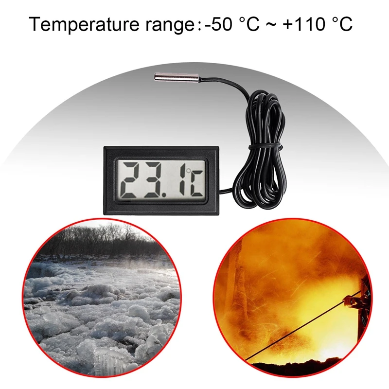 Цифровой ЖК-термометр датчик температуры датчик-50 °C до+ 110 °C диапазон