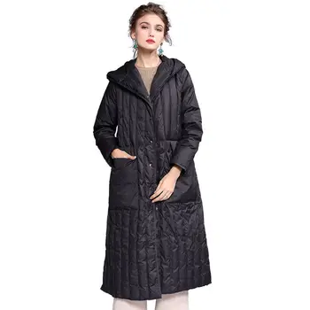 

2020 Winter Women Collection Women's Warm Jacket Made With Real Bio Winter Jackets Windproof Stand-Up Collar With Hood