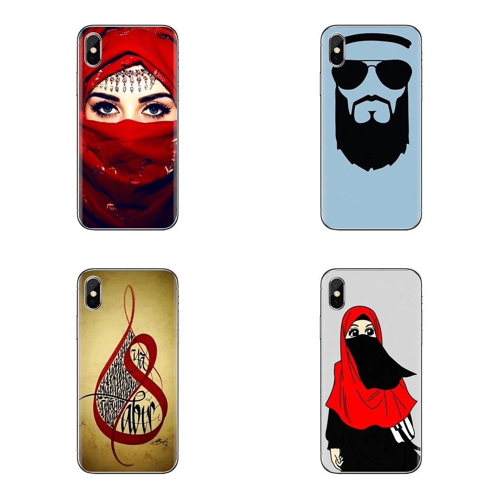 For Samsung Galaxy A3 A5 A7 A9 A8 Star A6 Plus 2018 2015 2016 2017 Transparent Soft Shell Covers muslim style arabian beauty |