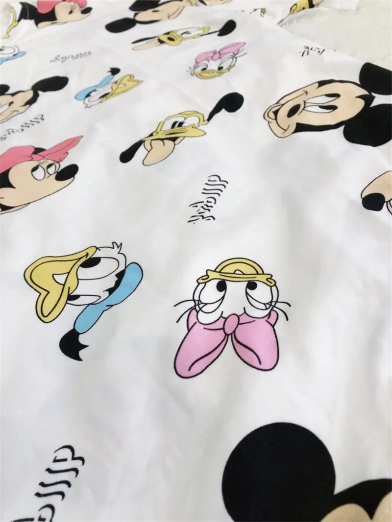 GCAROL 2020 Spring Summer Women Cartoon T-shirt Oversized Graphic Stripes Graffiti Long Tees Multi-design harajuku Tops