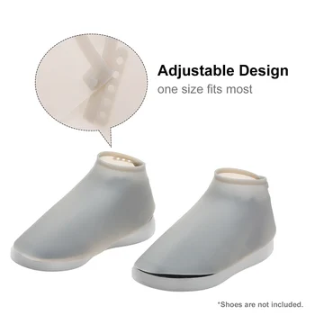 

1 Pair of Silicone Barber Shoes Cover Waterproof Adjustable & Reusable Keeping Broken Hair away from Falling into Shoe Cover