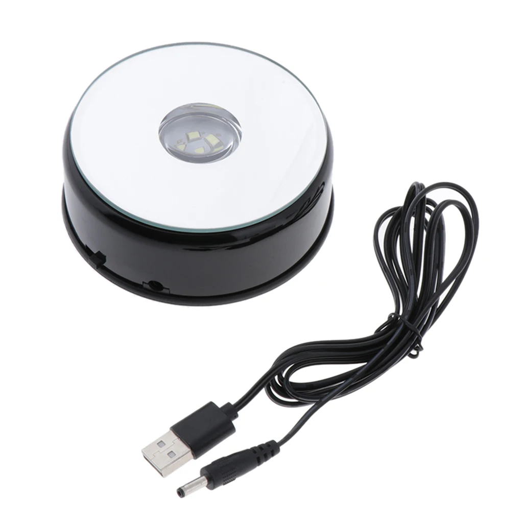 Motorized Photography Display, 360 Degree Electric Rotating Turntable, Automatic Revolving Platform for Product or Cake Display