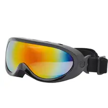 Противотуманные однослойные лыжные очки для катания на лыжах, ТПУ очки, поликарбонатные спортивные белые/красные/синие/черные очки