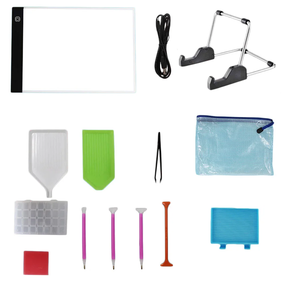 

Drawing Board Diamond Painting Embroidery LED Diamond Painting Light Pad Table Tracing Painting Accessories Tool Kits