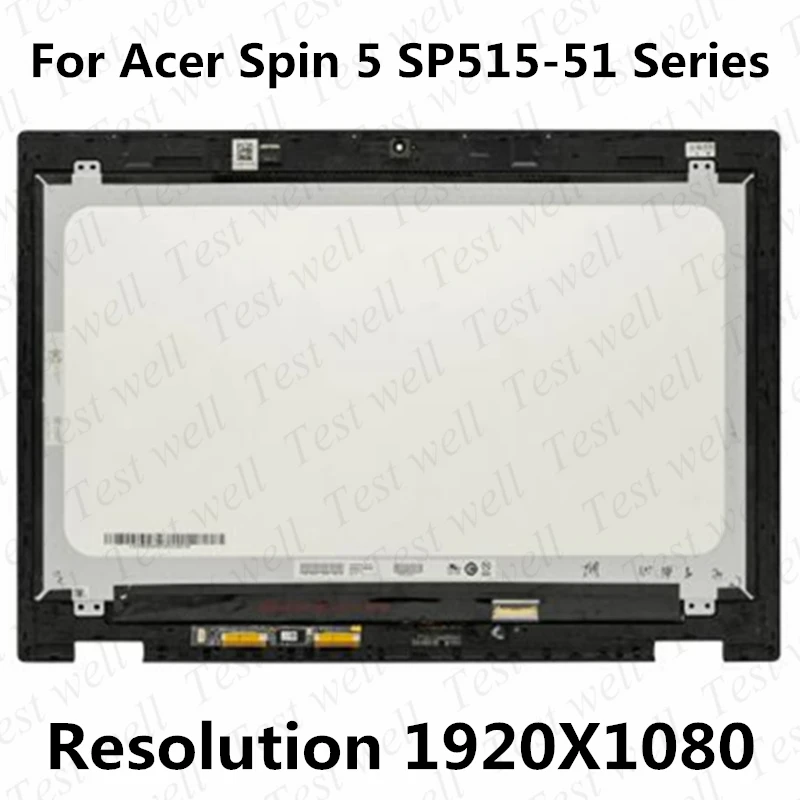

ЖК-дисплей 15,6 дюйма для ноутбука acer Spin 5 SP515-51N NP515-51 FHD кодирующий преобразователь сенсорного экрана в сборе с рамкой