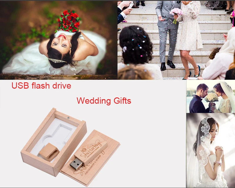 JASTER USB 3,0 фотография логотип клиента деревянный usb+ Подарочная коробка usb флеш-накопитель деревянная Флешка 8 ГБ 16 ГБ 32 ГБ 64 Гб свадебные подарки