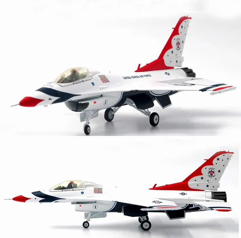 Fine 1: 72 Американский F16C fighter F16 модель самолета из сплава американская летная команда