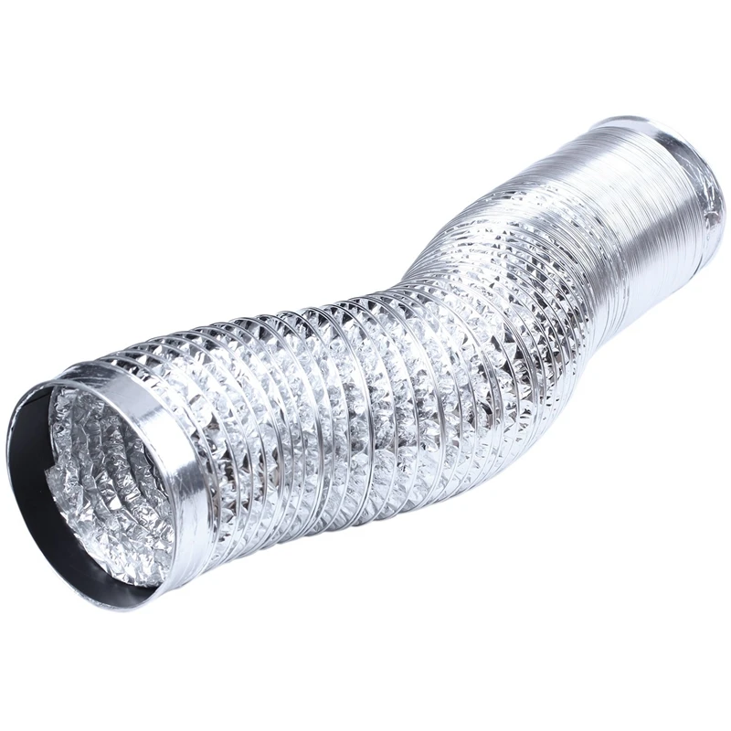 3 м длина 100 мм/4 дюйма система свежего воздуха Гибкая алюминиевая выхлопная труба вентиляционная труба шланг для ванной комнаты