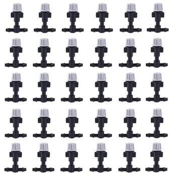 

30pcs Atomization Nozzle Water Control Sprayer DIY Micro Drip Irrigation Plant Self Garden Mist Sprinkler With 4 / 7mm Tee