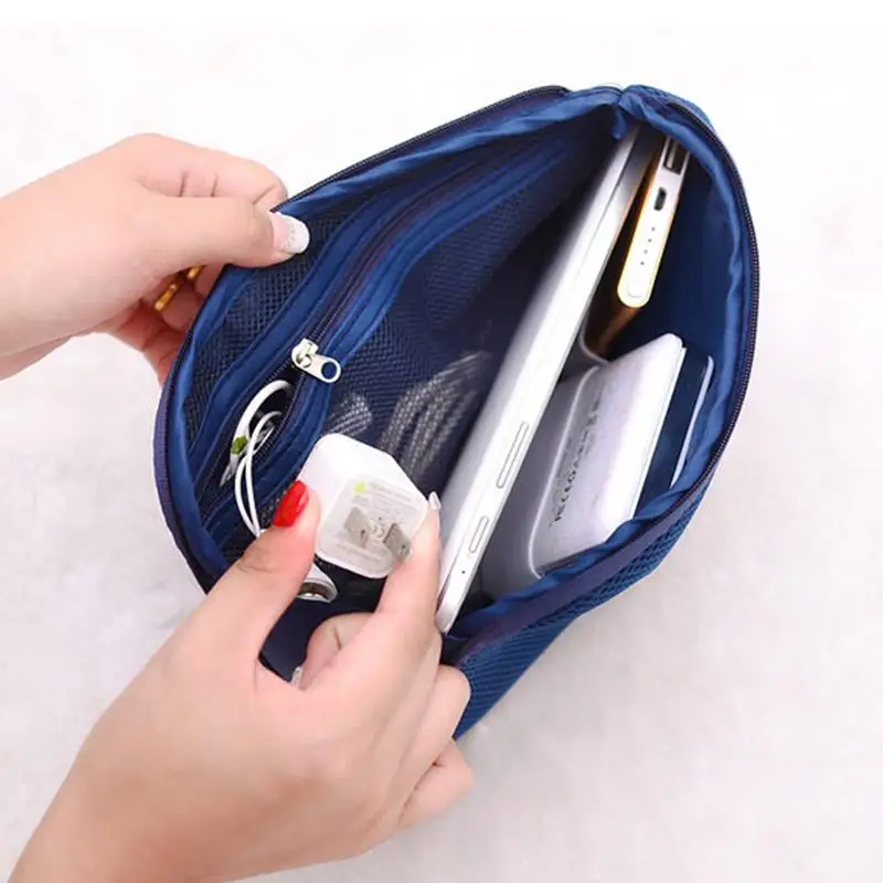 Creative Shockproof Travel Digital USB Charger Cable Earphone Case Muti-function Makeup Cosmetic Organizer S M Accessories Bag | Багаж и