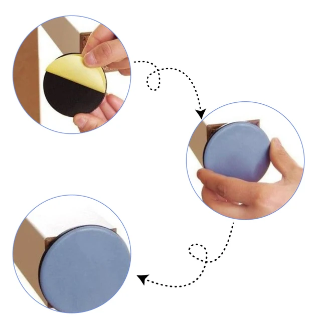 16Pcs Furniture Legs Pads Sliders Self-Adhesive Moving Glides 3