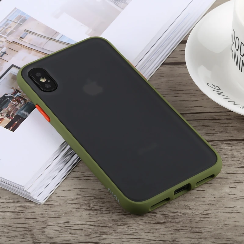 

TOTU Pure Color Mobile Phone Case for iPhone Xr X Xs Max Coque TPU&PC Luxury Full Pretective Back Cover for IPhoneXr Funda Cases