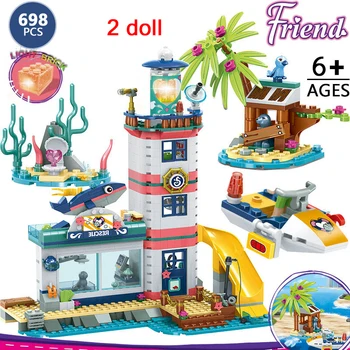 

698pcs Lighthouse Rescue Center Building Blocks Compatible Friends Girls Stacking Bricks Toys for Girls Children