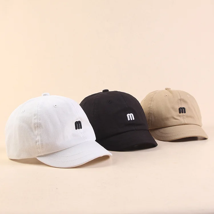 Высокое качество M буквы бейсболка хлопок открытый короткий край Snapback модные спортивные шапки для мужчин и женщин Повседневная Кепка