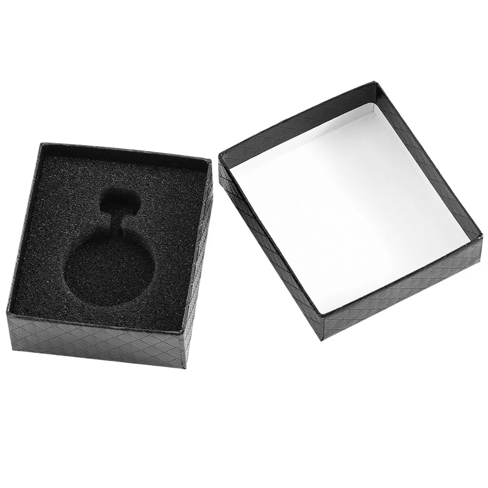 Black Pocket Watch Accessories Boxes Storage Case for Diameter 3cm/5cm Size