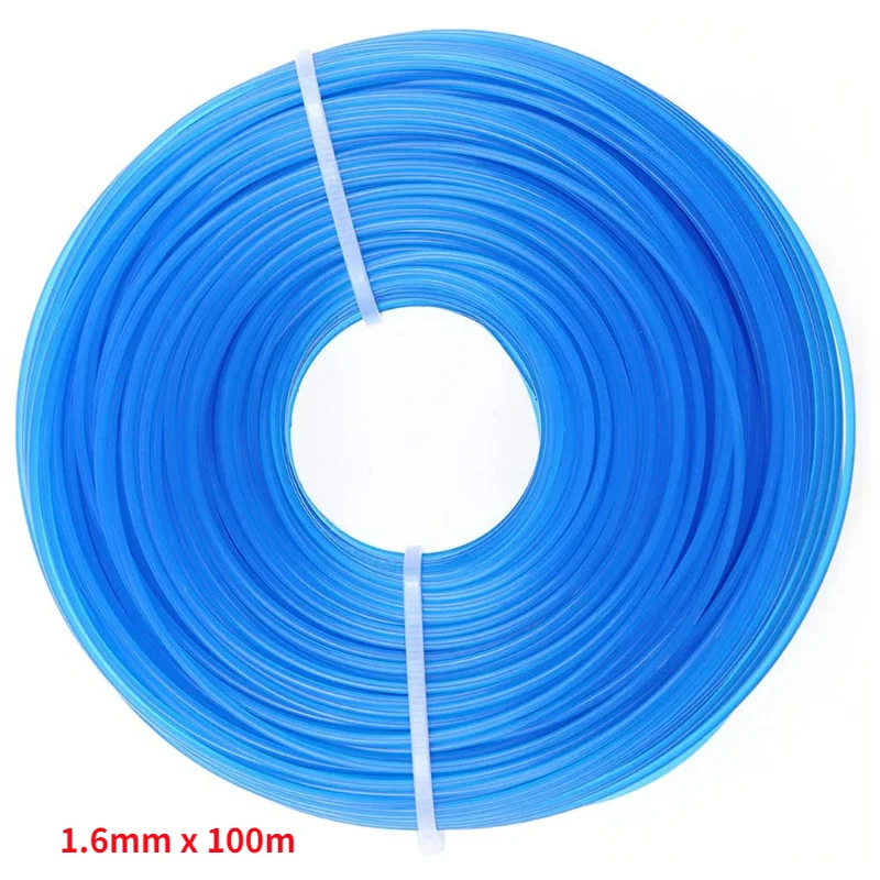 Grass Trimmer Line 1.6mm x 100m Replacement For Garden Grass Strimmers Electric Brushcutter Nylon Cord Weed Trimmer String Wire