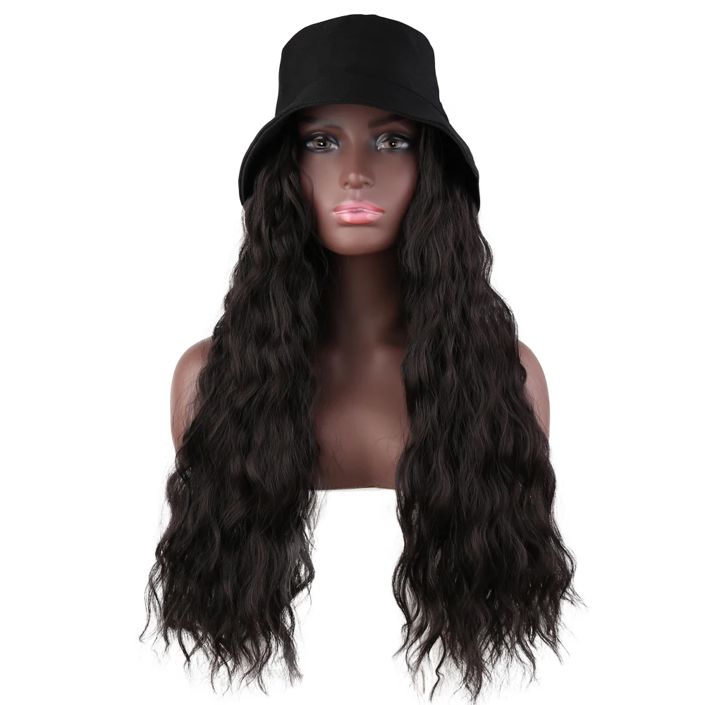 Best Seller Hair-Wig Wigs Baseball-Cap Naturally Women Synthetic-Hat Wave Adjustable for 22-Connect Ma5nArMVb