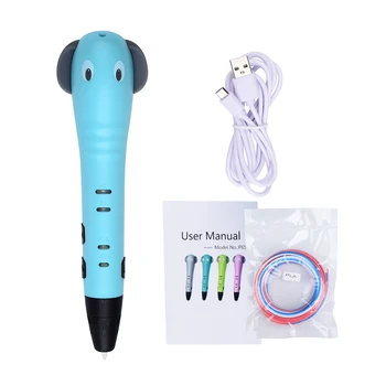 

Cartoon Cute 3D Pen Drawing Printing Pen with PLA Filament Educational toys Creatve Gifts for Kids Children DIY