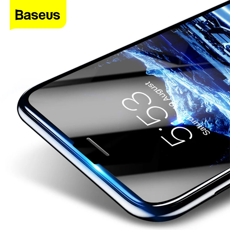 Baseus 3D закаленное стекло для iPhone 8 7 6 6S Plus защита экрана 0 23 мм мягкий край ПЭТ полное