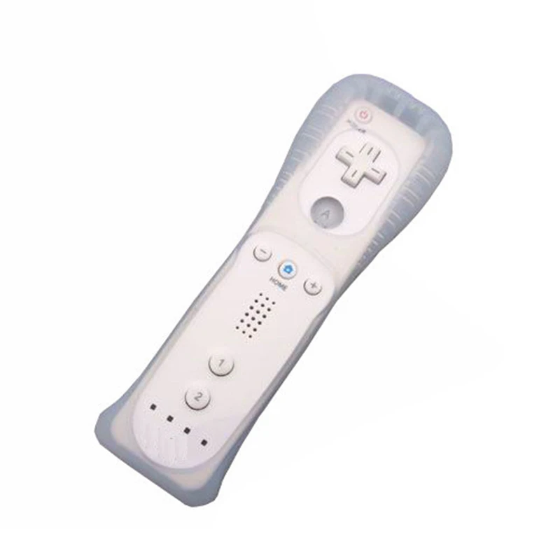 White Motion Sensor Remote Controller + Wired Nunchuck Combo for Nintendo Wii Console