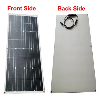 

1pcs White ETFE 100W flexible solar panel 18V made of back-contact cells with durable ETFE coating