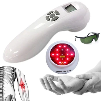 

Medical Cold Laser Therapy Device Wounds Joint Muscle Knee Back Shoulder Foot Neck Rheumatic Pain Free Goggle