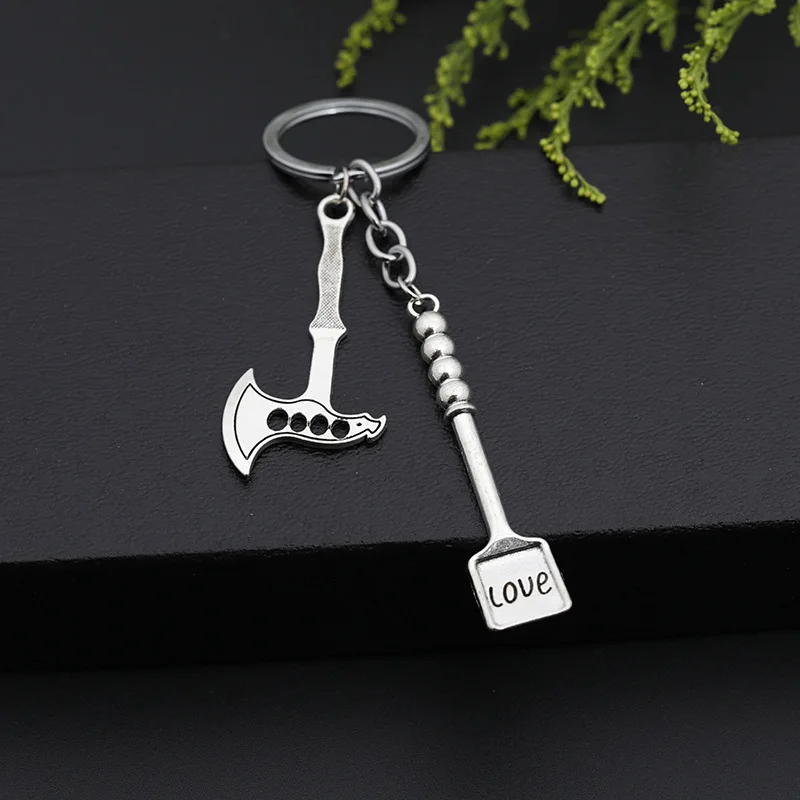 

Europe And America New Style Creative Cool Gadgets Spatula Axe LOVE Lettering Keychain