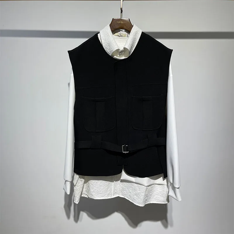 

Осенняя Новинка, модная функциональная короткая рабочая одежда большого размера, Мужская однотонная универсальная куртка в стиле ins