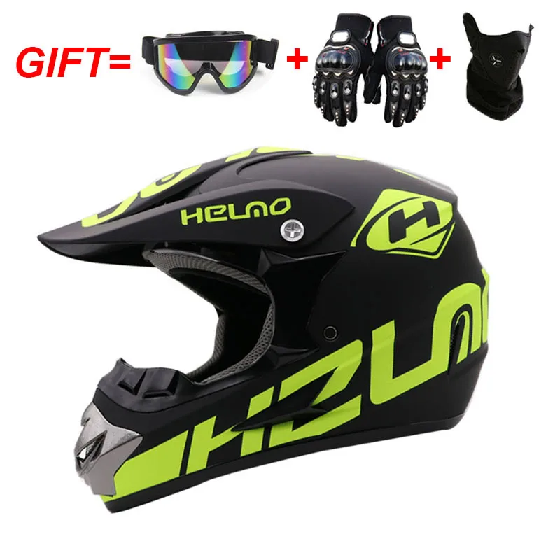 Motorcycle Full Face Helmet Casco Moto Off Road ATV Dirt Bike Downhill MTB DH Capacete Glasses Motocross | Автомобили и мотоциклы