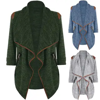 

Women Winter Warm Coat Female Autumn Long Sleeve Zipper Pockets Outwear Basic Jackets Outerwear Sliming Long Ladies chaqueta пал