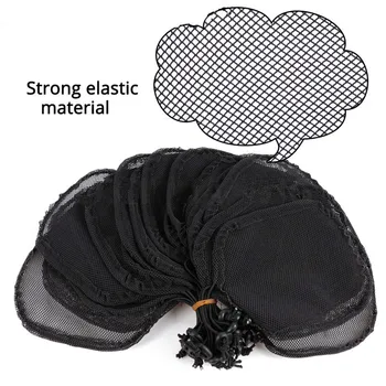 

10 Pcs/set High Quality Hair Net for Making Ponytail with Adjustable Strap on The Back Weaving Cap Glueless Wig Caps Hair Nets